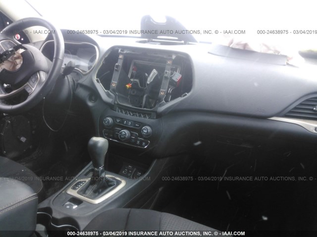 1C4PJLDS1FW516205 - 2015 JEEP CHEROKEE LIMITED BLACK photo 5