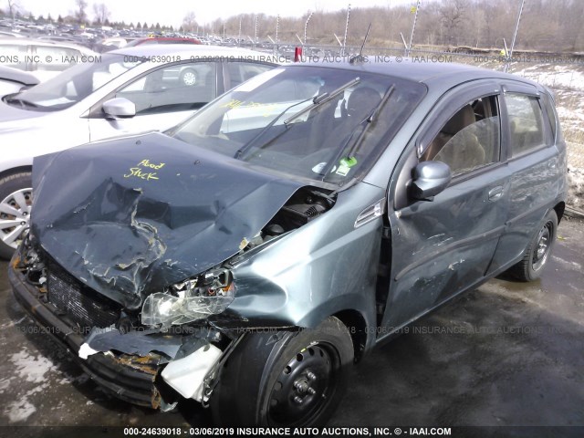 KL1TD6DE6AB129142 - 2010 CHEVROLET AVEO LS/LT BLUE photo 2