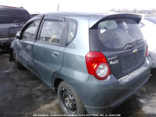 KL1TD6DE6AB129142 - 2010 CHEVROLET AVEO LS/LT BLUE photo 3