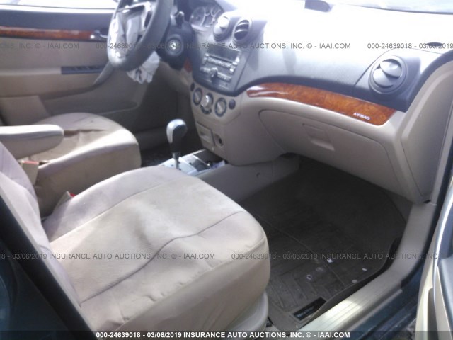 KL1TD6DE6AB129142 - 2010 CHEVROLET AVEO LS/LT BLUE photo 5