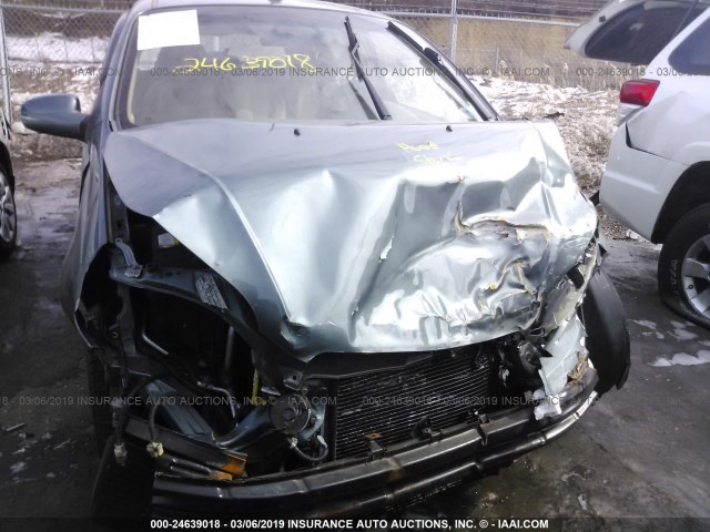 KL1TD6DE6AB129142 - 2010 CHEVROLET AVEO LS/LT BLUE photo 6