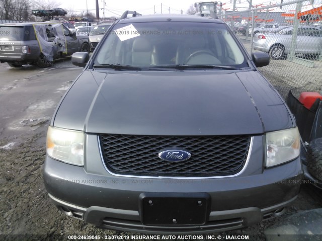 1FMDK02146GA12097 - 2006 FORD FREESTYLE SEL GRAY photo 6