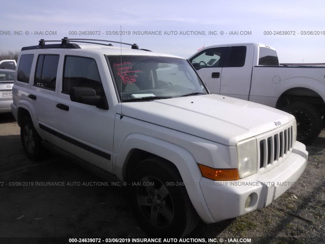 1J8HH48N86C176006 - 2006 JEEP COMMANDER WHITE photo 1