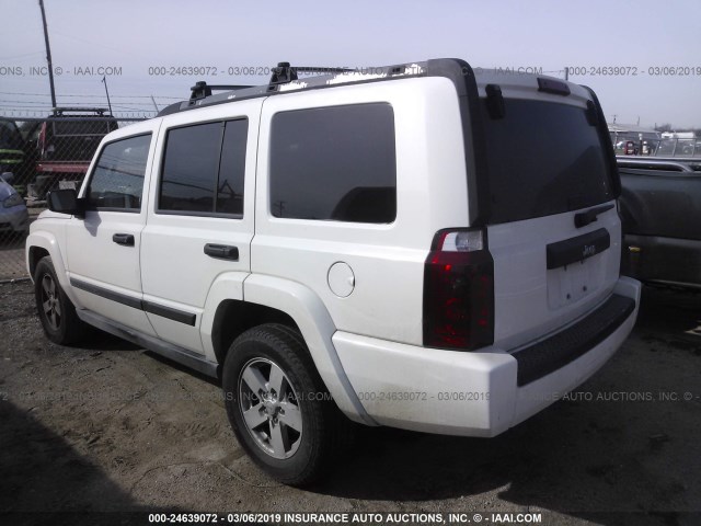 1J8HH48N86C176006 - 2006 JEEP COMMANDER WHITE photo 3