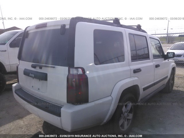 1J8HH48N86C176006 - 2006 JEEP COMMANDER WHITE photo 4