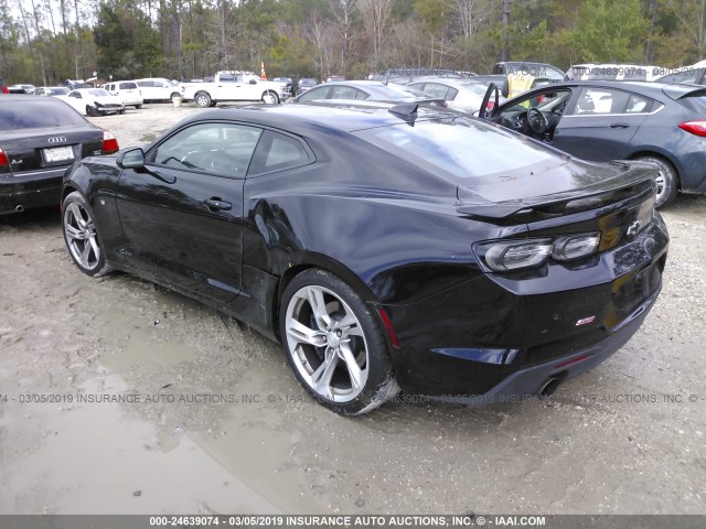 1G1FH1R76K0110331 - 2019 CHEVROLET CAMARO SS BLACK photo 3