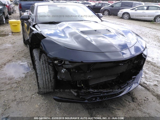 1G1FH1R76K0110331 - 2019 CHEVROLET CAMARO SS BLACK photo 6