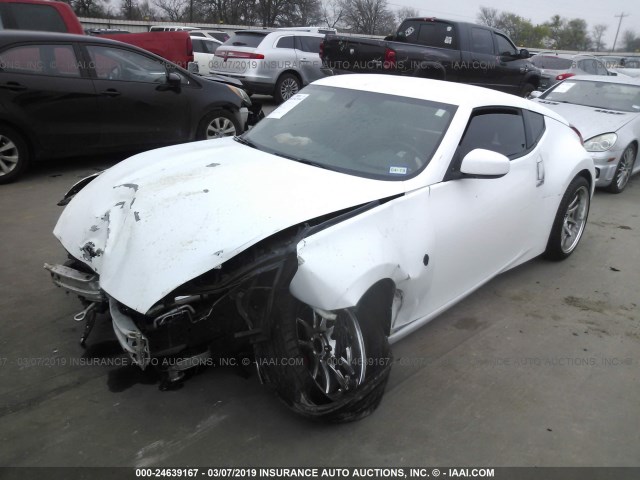 JN1AZ4EH0AM503752 - 2010 NISSAN 370Z WHITE photo 2