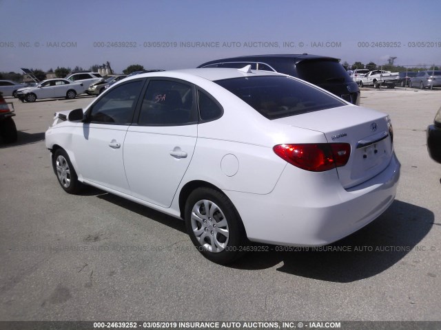 KMHDU4AD3AU099708 - 2010 HYUNDAI ELANTRA BLUE/GLS/SE WHITE photo 3