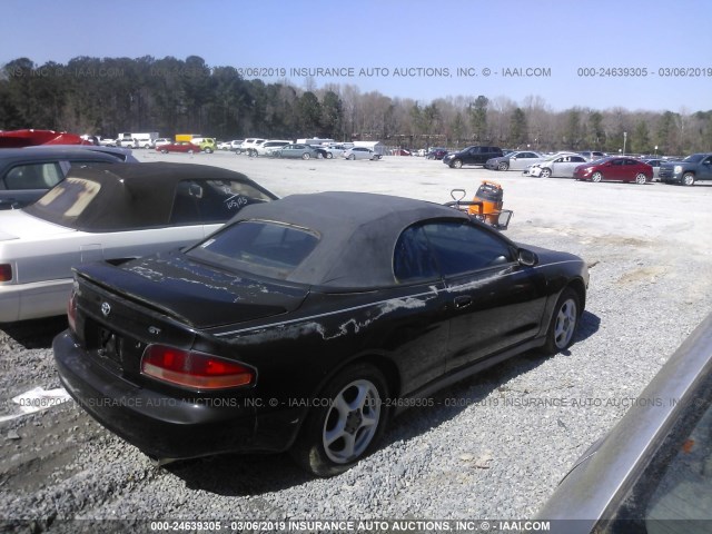 JT5ST07K0S0024918 - 1995 TOYOTA CELICA GT BLACK photo 4