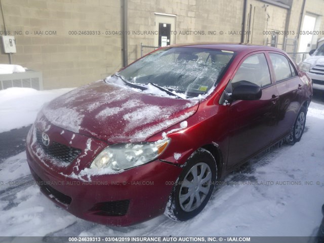 JTDBL40E19J051548 - 2009 TOYOTA COROLLA LE/XLE RED photo 2