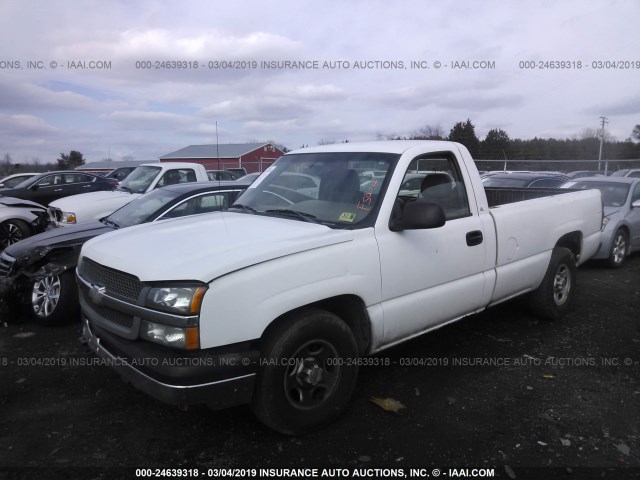 1GCEC14X34Z291492 - 2004 CHEVROLET SILVERADO C1500 WHITE photo 2