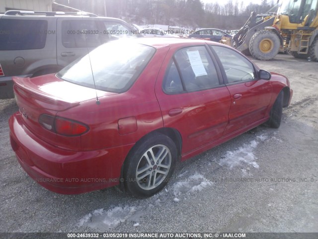 1G1JC524327282615 - 2002 CHEVROLET CAVALIER CNG RED photo 4