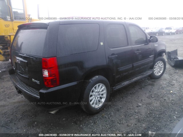 1GKFC13518R207037 - 2008 GMC YUKON HYBRID BLACK photo 4