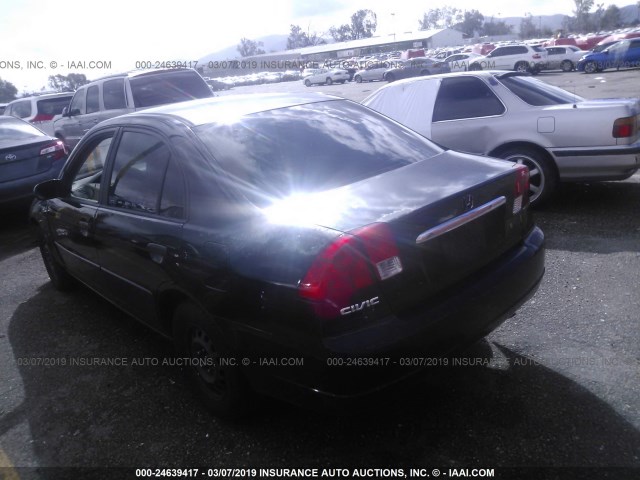 2HGES16153H586377 - 2003 HONDA CIVIC DX BLACK photo 3