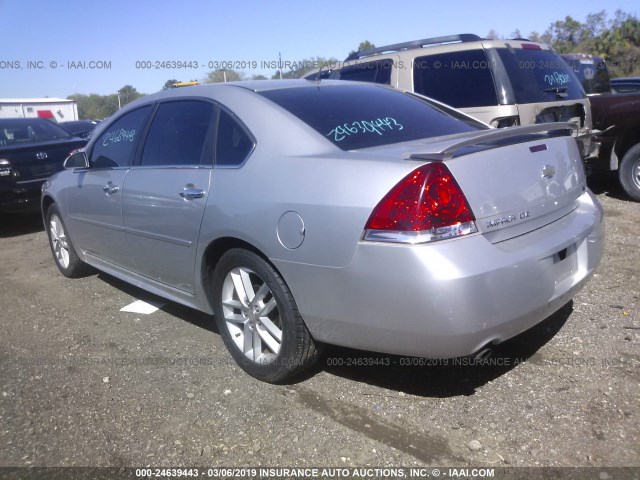 2G1WC5E33D1137678 - 2013 CHEVROLET IMPALA LTZ SILVER photo 3