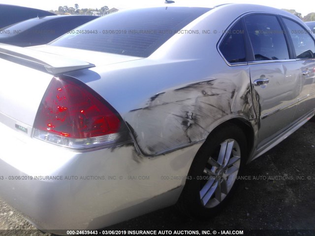 2G1WC5E33D1137678 - 2013 CHEVROLET IMPALA LTZ SILVER photo 6