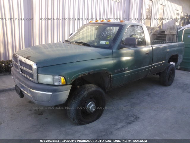 3B7KF26Z62M223104 - 2002 DODGE RAM 2500 GREEN photo 2