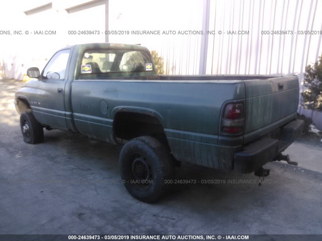 3B7KF26Z62M223104 - 2002 DODGE RAM 2500 GREEN photo 3