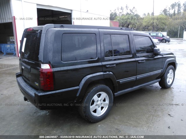 1J8HH48P47C614085 - 2007 JEEP COMMANDER შავი ფოტო 4