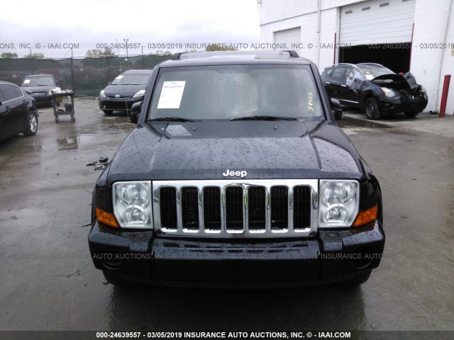 1J8HH48P47C614085 - 2007 JEEP COMMANDER შავი ფოტო 6