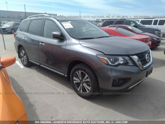 5N1DR2MN1HC669909 - 2017 NISSAN PATHFINDER S/SV/SL/PLATINUM GRAY photo 1