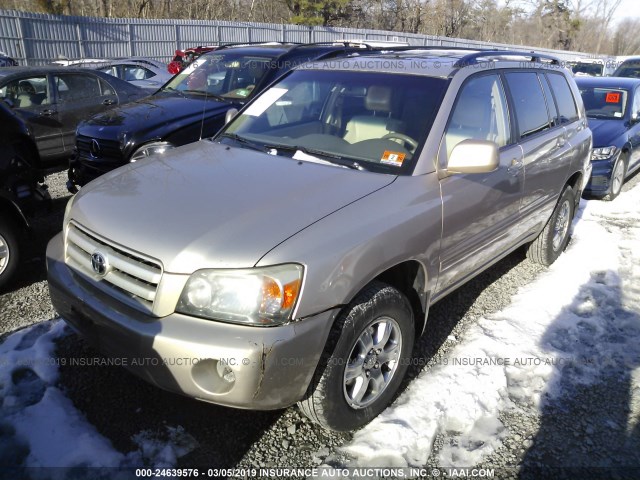 JTEEP21A270198560 - 2007 TOYOTA HIGHLANDER SPORT/LIMITED GOLD photo 2