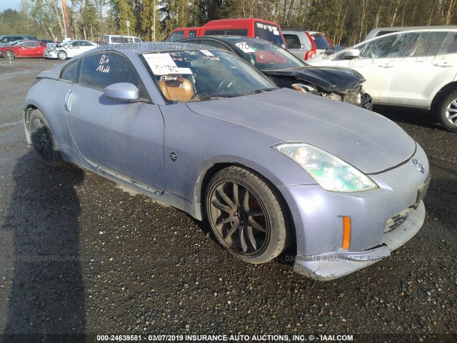 JN1AZ34D04T150593 - 2004 NISSAN 350Z COUPE BLUE photo 1