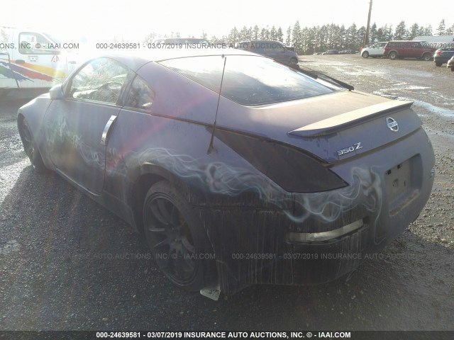 JN1AZ34D04T150593 - 2004 NISSAN 350Z COUPE BLUE photo 3