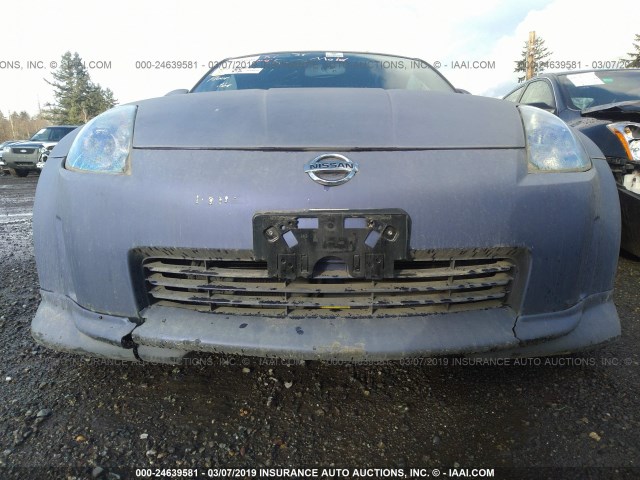 JN1AZ34D04T150593 - 2004 NISSAN 350Z COUPE BLUE photo 6