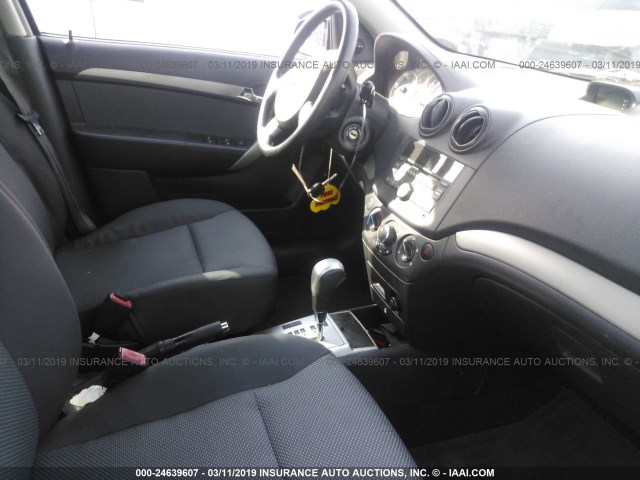 KL1TD56E09B662235 - 2009 CHEVROLET AVEO LS/LT ლურჯი ფოტო 5