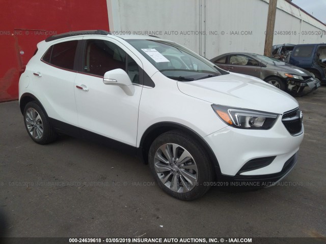 KL4CJASB8JB544843 - 2018 BUICK ENCORE PREFERRED WHITE photo 1