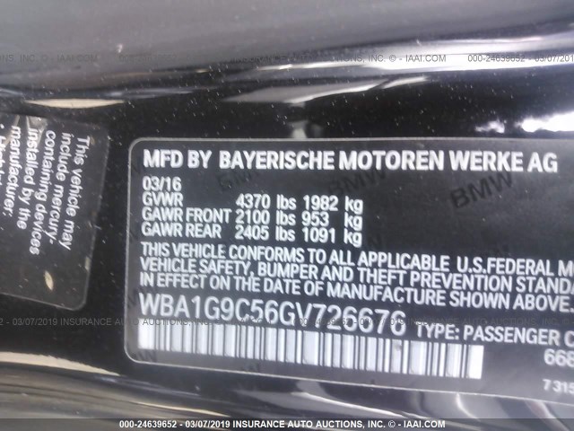 WBA1G9C56GV726676 - 2016 BMW 228 XI/SULEV GRAY photo 9