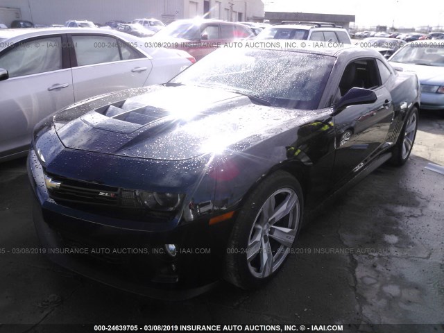 2G1FM1EP1F9801263 - 2015 CHEVROLET CAMARO ZL1 黑色 照片 2