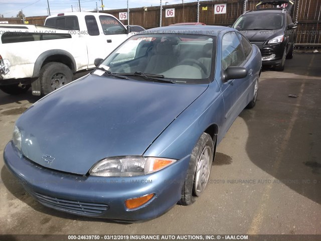 1G1JC1247W7101238 - 1998 CHEVROLET CAVALIER RS BLUE photo 2