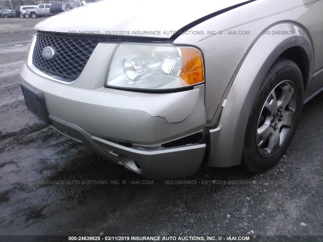 1FMZK05135GA45477 - 2005 FORD FREESTYLE SEL TAN photo 6