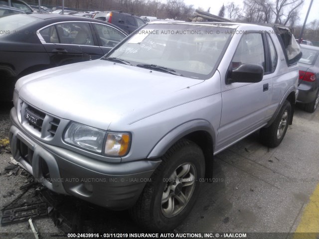 4S2CK57W624302794 - 2002 ISUZU RODEO SPORT SILVER photo 2