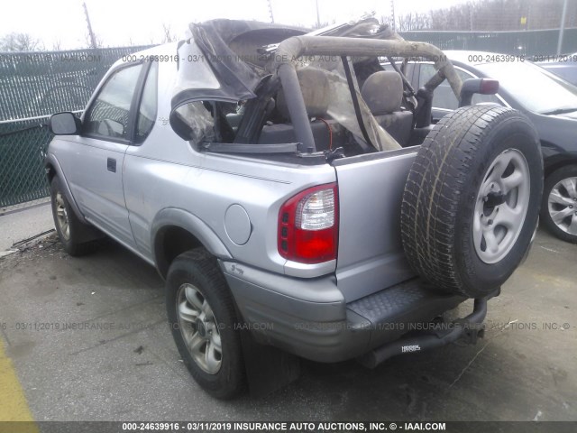 4S2CK57W624302794 - 2002 ISUZU RODEO SPORT SILVER photo 3