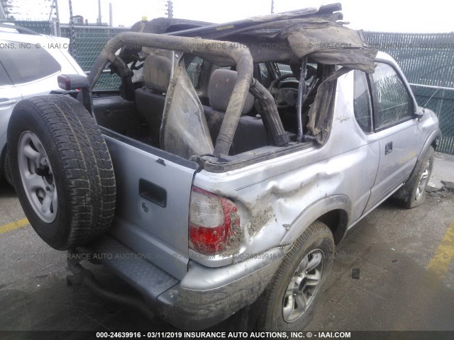 4S2CK57W624302794 - 2002 ISUZU RODEO SPORT SILVER photo 4