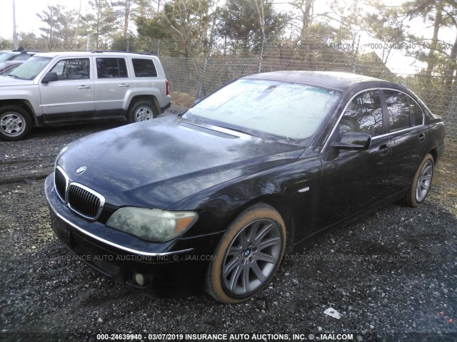 WBAHL83506DT04623 - 2006 BMW 750 I BLACK photo 2