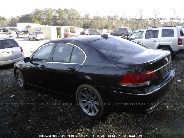 WBAHL83506DT04623 - 2006 BMW 750 I BLACK photo 3