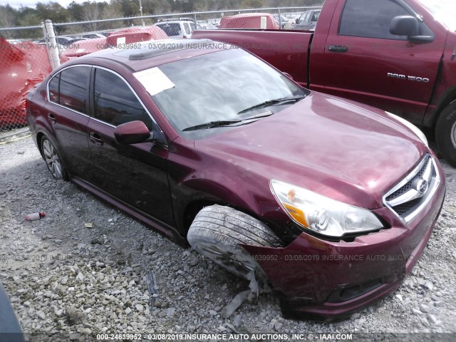 4S3BMBK6XC3006515 - 2012 SUBARU LEGACY 2.5I LIMITED RED photo 1