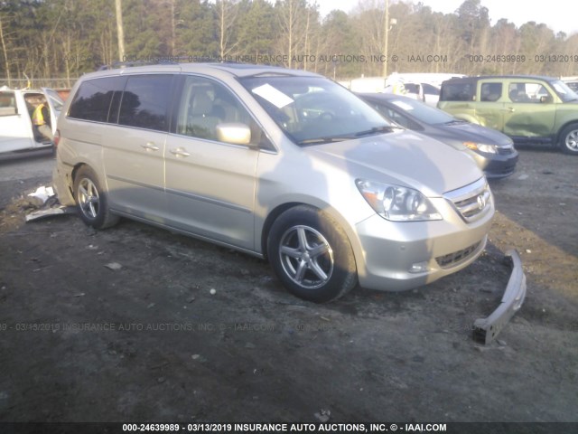 5FNRL38896B026925 - 2006 HONDA ODYSSEY TOURING SILVER photo 1