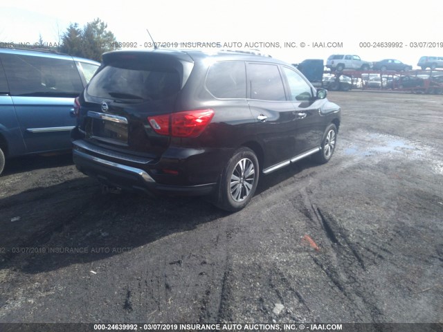 5N1DR2MN1HC608267 - 2017 NISSAN PATHFINDER S/SV/SL/PLATINUM BLACK photo 4