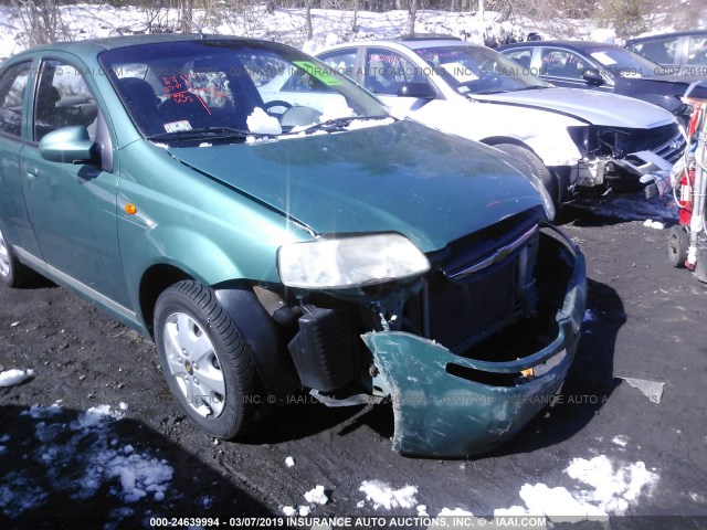 KL1TD52634B227197 - 2004 CHEVROLET AVEO GREEN photo 6