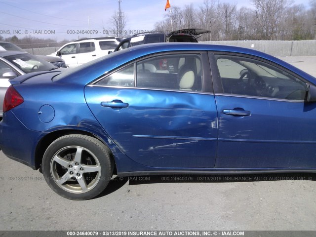 1G2ZG58N774164952 - 2007 PONTIAC G6 SE BLUE photo 6