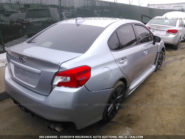 JF1VA1J66H9822911 - 2017 SUBARU WRX LIMITED SILVER photo 4