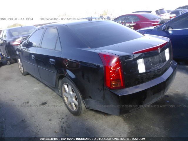 1G6DP567050157231 - 2005 CADILLAC CTS HI FEATURE V6 BLACK photo 3