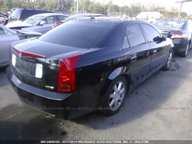 1G6DP567050157231 - 2005 CADILLAC CTS HI FEATURE V6 BLACK photo 4