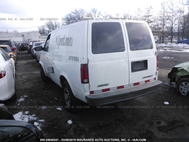 1GCDM19X54B110175 - 2004 CHEVROLET ASTRO WHITE photo 3